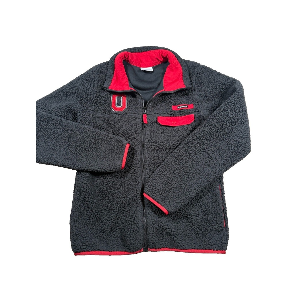 Columbia Ohio State Buckeyes Mountain Side Women's Sherpa Fleece Jacket Size S